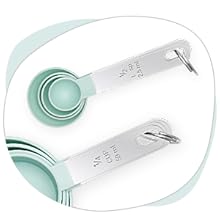 Measuring Cups and Spoons Set of 8 Pieces, nesting measuring cups for Measuring Dry or Liquid Ingredients, Stainless Steel Handle, Kitchen Gadgets for Cooking & Baking