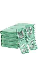 Individually Wrapped Nail Clippers Stainless Steel Fingernail Clippers Bulk, Sturdy Toenail Clippers Thick Nail Tip Cutter Trimmer for Homeless/Men and Women/Hotel 6.8cm X 1.2cm (Set of 50)