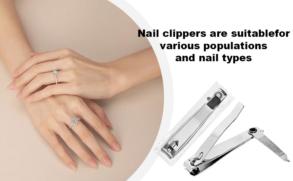 Individually Wrapped Nail Clippers Stainless Steel Fingernail Clippers Bulk, Sturdy Toenail Clippers Thick Nail Tip Cutter Trimmer for Homeless/Men and Women/Hotel 6.8cm X 1.2cm (Set of 50)