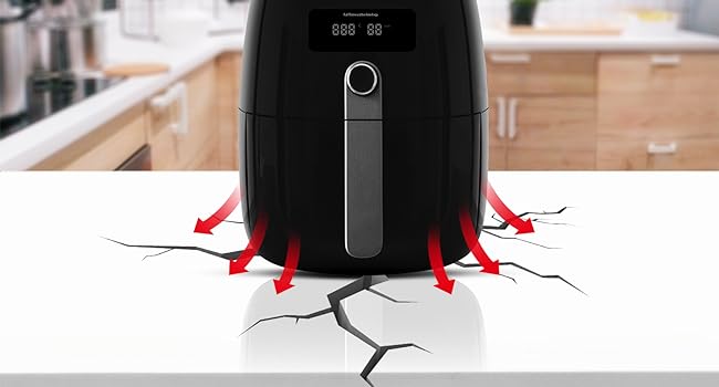 FLASLD Heat Resistant Mat for Air Fryer Site on, Fireproof Silicone Mats for Kitchen Counter, Countertop Protector, No-slip and Waterproof (12