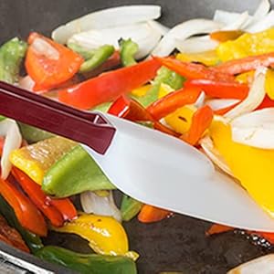 3 PCS Commercial Grade Heat Resistant Silicone Spatulas, 9.5-Inch Rubber Spatulas for Baking, Nonstick & BPA-Free