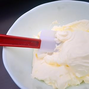 3 PCS Commercial Grade Heat Resistant Silicone Spatulas, 9.5-Inch Rubber Spatulas for Baking, Nonstick & BPA-Free