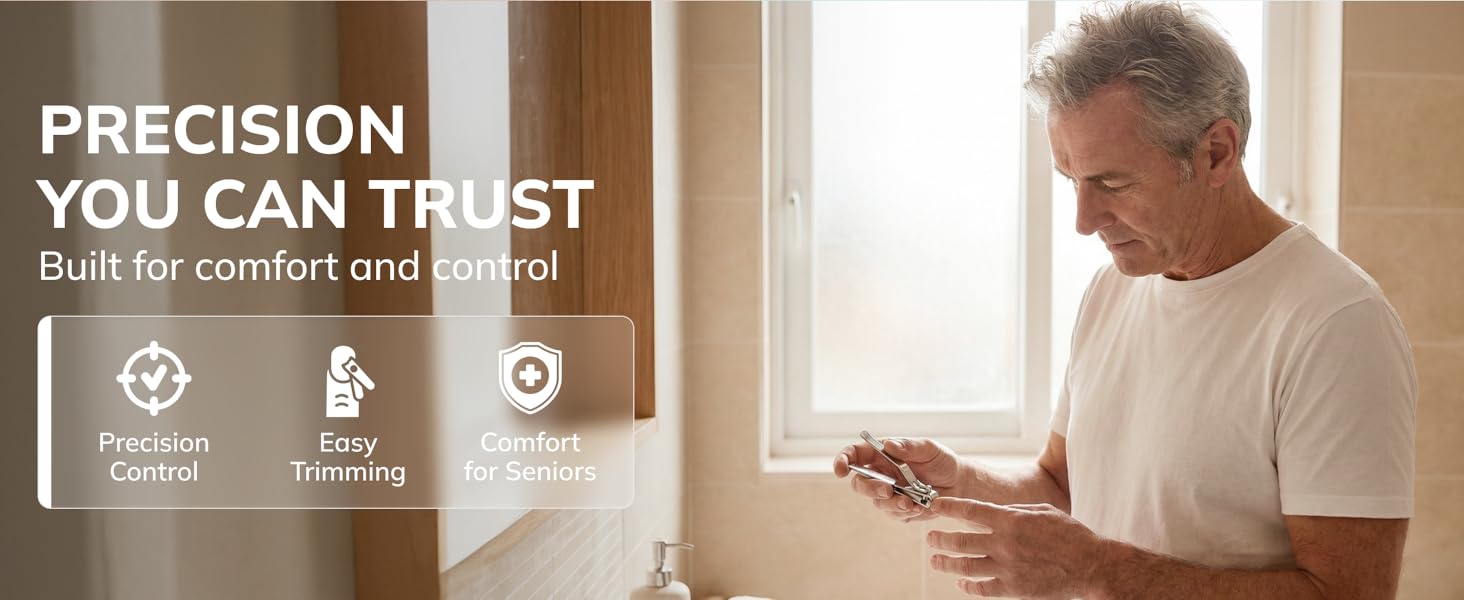 Swissker by Swissklip Nail Clippers for Men & Women | Finger Nail Clippers for Adult with 360 Degree Rotating Head I Fingernail Clippers for Women I Surgical-Grade Stainless Steel Material