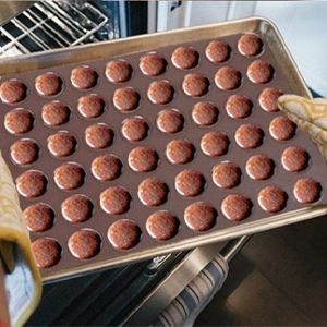 2 PCS 48 Capacity Macaron Silicone Baking Mat Baking Sheet Muffin DIY Chocolate Cookie Mould