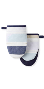 Martha Stewart Lemon Whimsy Mini Oven Mitt 2-Pack Set, Yellow, 5.5