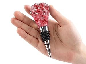 10 Pcs Wine Bottle Stopper Set Kit, Resin Wine Bottle Stoppers Molds Set Accessories, Wine Stopper for Silicone Molds Epoxy Resin (Metal Silver)