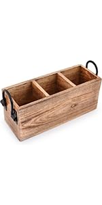 SAMHITA Mango Wood Coasters for Drinks with Iron Holder Stand Set of 5 for Drinking Glasses, Tabletop Protection for Any Table Type