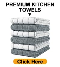 Homaxy 100% Cotton Terry Kitchen Towels(Grass Green, 13 x 28 inches), Checkered Designed, Soft and Super Absorbent Dish Towels, 4 Pack