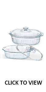 M MCIRCO 6 Pcs Glass Measuring Cups with Lids Set, 1-Cup, 2-Cup, 4-Cup Measuring Jugs with Handle, Nesting Liquid Measuring Cups for Kitchen