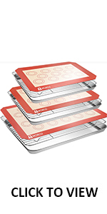 M MCIRCO 6 Pcs Glass Measuring Cups with Lids Set, 1-Cup, 2-Cup, 4-Cup Measuring Jugs with Handle, Nesting Liquid Measuring Cups for Kitchen