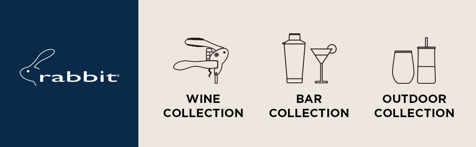 Rabbit 18 oz Glass Cocktail Shaker with Printed Measurements, Multi-Use Stainless Steel Topper with 1.5 oz Jigger Cap and Strainer, 3.94 x 3.54 x 9.06 IN