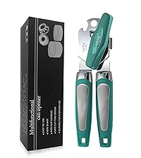 Can Opener Manual, Handheld Strong Heavy Duty Stainless Steel Can Opener, Comfortable Handle, Sharp Blade Smooth Edge, Can Openers with Multifunctional Bottle Opener