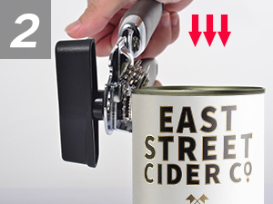 Can Opener Manual, Handheld Strong Heavy Duty Stainless Steel Can Opener, Comfortable Handle, Sharp Blade Smooth Edge, Can Openers with Multifunctional Bottle Opener