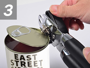 Can Opener Manual, Handheld Strong Heavy Duty Stainless Steel Can Opener, Comfortable Handle, Sharp Blade Smooth Edge, Can Openers with Multifunctional Bottle Opener