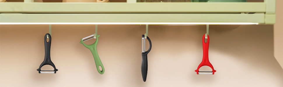 AUAUY 2PCS Potato Peeler, Y-Shaped Swivel Vegetable Peeler, Fruit Peeler for Kitchen, Non-Slip Grip Peeler, Ergonomic Handle Sharp Blade Stainless Steel Peeler（Green, Black）