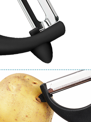 AUAUY 2PCS Potato Peeler, Y-Shaped Swivel Vegetable Peeler, Fruit Peeler for Kitchen, Non-Slip Grip Peeler, Ergonomic Handle Sharp Blade Stainless Steel Peeler（Green, Black）