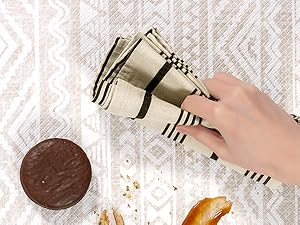 FRESHMINT Anti Fatigue Kitchen Mats for Floor 2 Piece Set, Waterproof & Non-Skid Boho Kitchen Rugs, Cushioned Kitchen Mat for Standing Washable Comfort Desk Kitchen Runners, 17x30+17x47