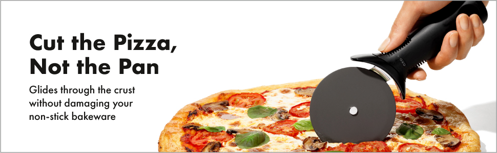 OXO Good Grips Pizza Wheel and Cutter for Non-Stick Pans
