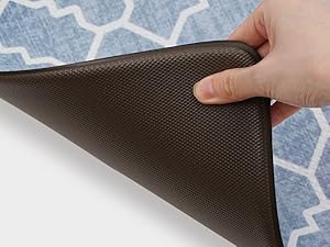 FRESHMINT Kitchen Mat Set of 2, Anti-Fatigue Cushioned Kitchen Mats for Floor, Waterproof Non Slip Comfort Standing Mat, Boho Kitchen Rug for Kitchen Decor, Sink, Office, 17