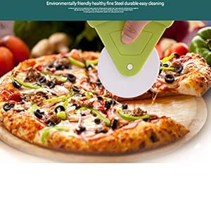 Plastic Pizza Cutter Wheels Handheld Pizza Slicing Tool Cake Bread Cutting Tools Baking Tools Bakeware Dishwasher