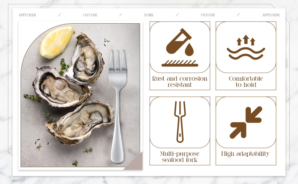 Zubebe 24 Pcs Oyster Fork Appetizer Seafood Forks Portable Stainless Steel dinnerware 3 Prong Fruit Small Cocktail Salad Dessert tableware for Tasting Crab Escargot Party Travel, 5.5 Inch Silver