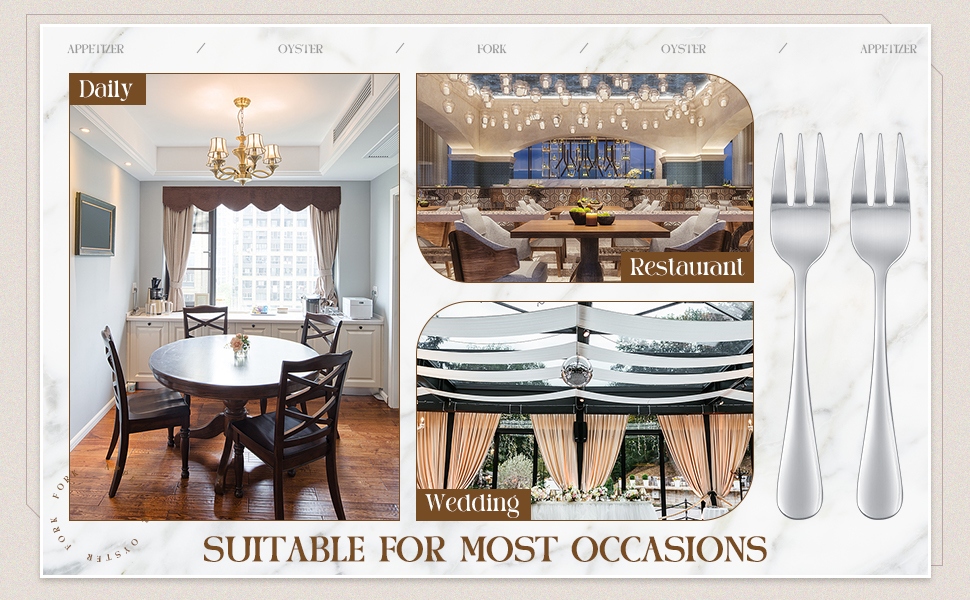 Zubebe 24 Pcs Oyster Fork Appetizer Seafood Forks Portable Stainless Steel dinnerware 3 Prong Fruit Small Cocktail Salad Dessert tableware for Tasting Crab Escargot Party Travel, 5.5 Inch Silver