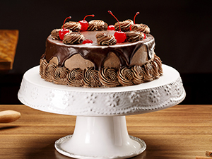 E-far Angel Food Cake Pan, 10-Inch Stainless Steel Tube Pan for Baking Pound Chiffon Cake, One-piece Design & Non-toxic, Dishwasher Safe