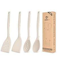 Pack of 2 Silicone Solid Turner, Non Stick Slotted Kitchen Spatulas, High Heat Resistant BPA Free Cooking Utensils, Ideal Cookware for Fish, Eggs, Pancakes(Stainless Steel Khaki)