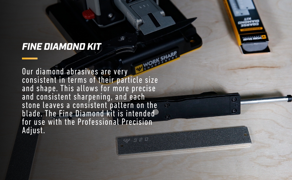 Work Sharp Professional Precision Adjust 600 & 800 grit Fine Diamond Abrasive Kit