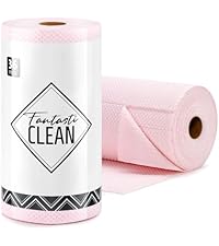 Fantasticlean Microfiber Cleaning Cloth Roll -60 Pack, Tear Away Microfiber Towels, 12