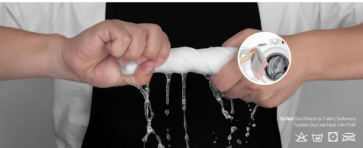 Fantasticlean Microfiber Cleaning Cloth Roll -60 Pack, Tear Away Microfiber Towels, 12