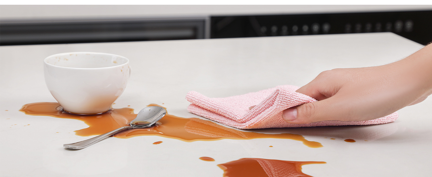 Fantasticlean Microfiber Cleaning Cloth Roll -60 Pack, Tear Away Microfiber Towels, 12