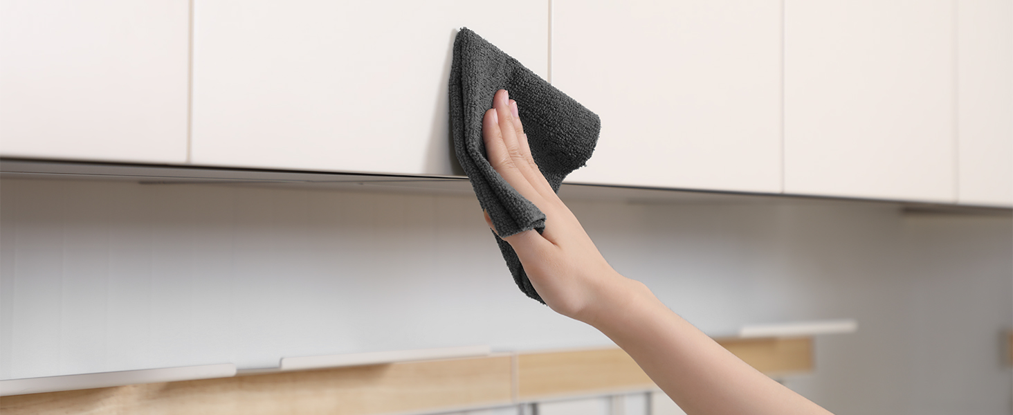 Fantasticlean Microfiber Cleaning Cloth Roll -60 Pack, Tear Away Microfiber Towels, 12