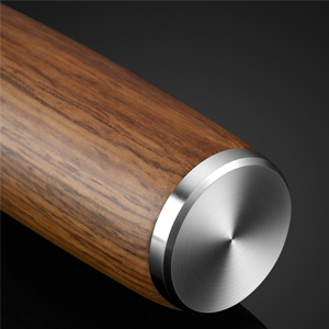 Small Cylindrical Ice Cream Scoop Stainless Steel with Wood Handle, Metal Ice Scoop for Freezer