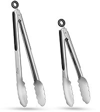 HOTEC 4 Pieces Silicone Whisks Set, Wire Balloon Whisks Egg Beater, Non-slip Handle Whisk for Non-stick Cookware Perfect for Cooking, Stirring, Beating and Blending (Black)