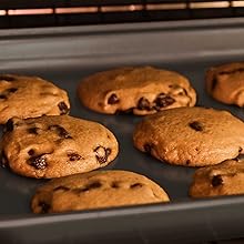 Goodful All-In-One Nonstick Bakeware Set, Stackable and Space Saving Design includes Round and Square Pans, Muffin Pans, Cookie Sheet and Roaster, Dishwasher Safe, 8-Piece, Linen