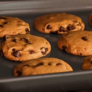 Goodful All-In-One Nonstick Bakeware Set, Stackable and Space Saving Design includes Round and Square Pans, Muffin Pans, Cookie Sheet and Roaster, Dishwasher Safe, 8-Piece, Linen