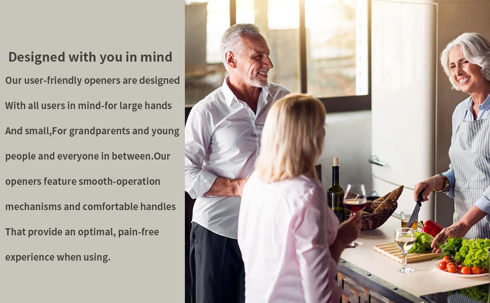 Jar Opener, Multi Jar Opener for Weak Hands, Stainless Steel Jar Lid Opener, Beer Bottle Opener for Arthritic Hands, Seniors with Arthritis