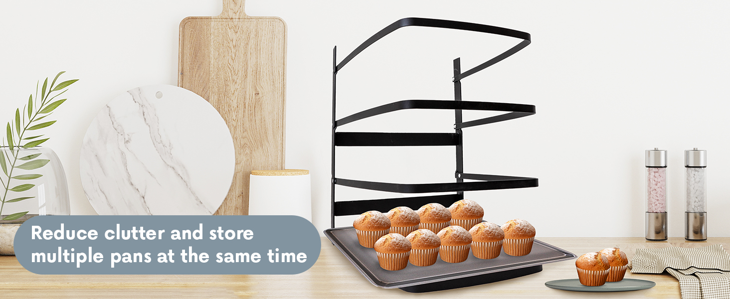 Linden Sweden Metal Baker’s Cooling Rack - Cooling Racks for Cooking and Baking - Storage for Craft and Baking Supplies - Collapsible Racks for Pizza Stones, Cookie Sheets, Pans - 22x 10x 1 Inches