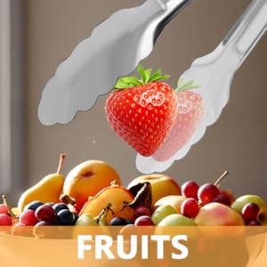 8 Pack Serving Tongs XEVOM Kitchen Tongs,Buffet Tongs, Stainless Steel Food Tong Serving Tong,small tongs (7inch)