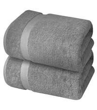 Infinitee Xclusives Premium Dish Cloth 100% Cotton 12 x 12 Inches |Pack of 4| - Ultra Soft Tea Towels - Highly Absorbent Kitchen Rags - Terry Dishcloth for Kitchen and Household Cleaning |Grey|