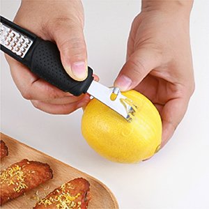 Pisol Zester, Lemon Citrus Orange Zester and Grater Tool, Cheese Grater & Vegetable Grater for Lime, Garlic, Ginger, Chocolate, Fruits, Dishwasher Safe