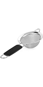 Fine Mesh Strainer - 2.8 Inch Round Sieve - Tea Strainers for Loose Tea, Coffee Strainer, Food Strainer, Juice Strainer, and Much More!