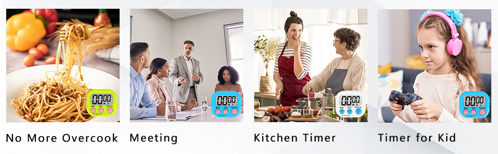 ZILLEEN Classroom Timer for Kids Teachers 2 Pack Digital Timers