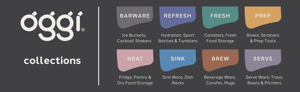 OGGI Clear Cocktail Shaker - 24 oz / 700 ml, Clear Durable Plastic Construction, Built in Strainer - Ideal Home Bar Drink Mixer, Bartender Kit, Essential Bar Accessories