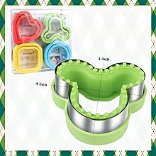 Uncrustable Sandwich Cutter 4 Pieces 4 Inches