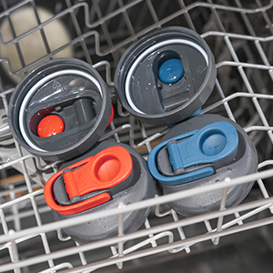 SOLIGT 4 Pack Mason Jar Lids, Wide Mouth Pour Spout Flip Cap Lids for Ball Brand Mason Jars, Leak Proof Airtight for Drinking Salad Dressing & Food Storing