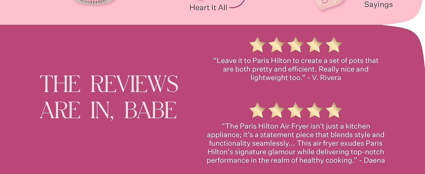 Paris Hilton Heart Shaped Fluted Cake Pan, Cast Aluminum with Clean Ceramic Nonstick Bakeware, Dishwasher Safe, Made without PFAS, PFOA, PFOS & PFTE, 9-Inch, Pink