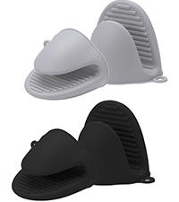 Silicone Oven Mitts-13.6 in Extended Oven Mitts Heat Resistant 500F, Oven Gloves with Soft Liner Good Grippy BPA-Free Easy to Clean Flexible-Oven Mits Set for Cooking Baking Grilling BBQ