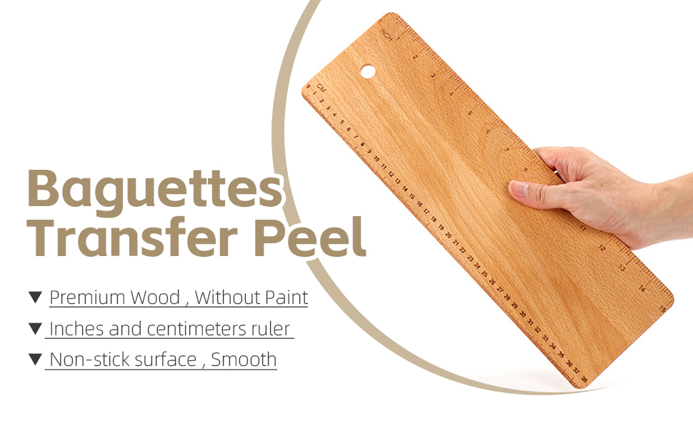 Premium Baguettes Transfer Peel Set with 2pcs Bread Proofing Cloth, Baking Couch - Bread Lame - Dough Scraper - Baking Tray